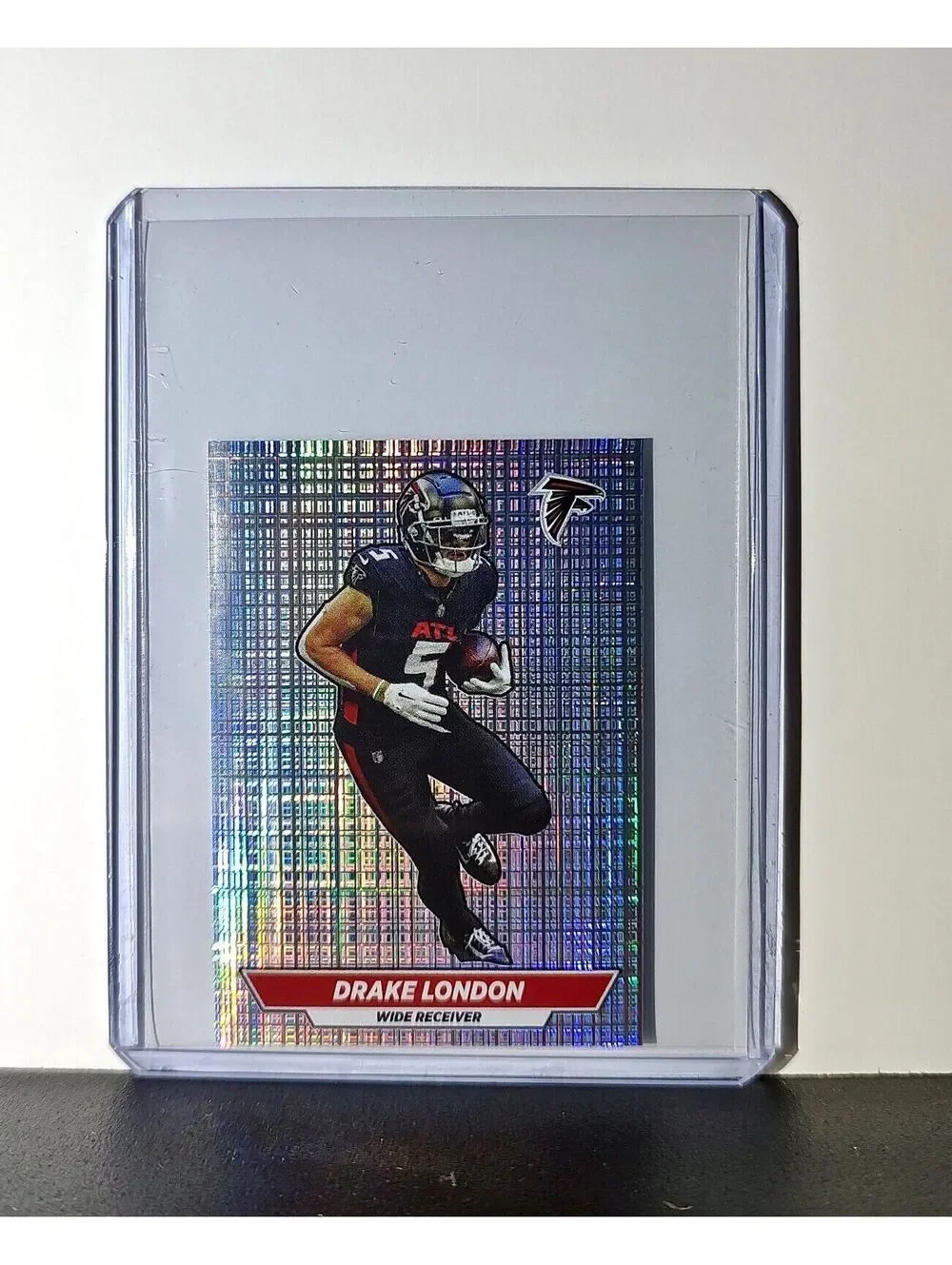 Drake London 2024 Panini NFL Sticker #436 Foil Atlanta Falcons